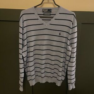 Polo by Ralph Lauren Men's blue striped Sweater